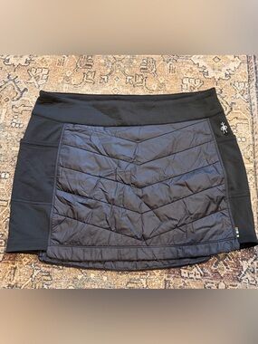 Smartwool Black Quilted Mini Skirt